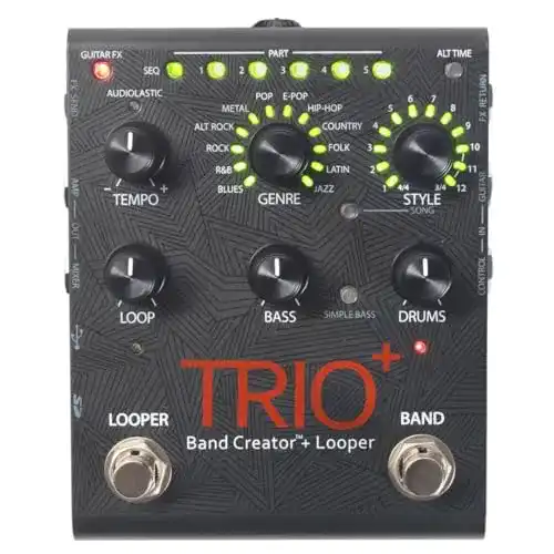 Loop-Pedal Digitech TRIO Plus Band Creator für Gitarre mit Looper