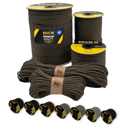 Paracord EDCX 4 mm in 20+ Militärfarben, 15 m bis 100 m
