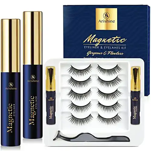 Magnetische Wimpern beitony 5 Paare, Magnet Wimpern, 3D