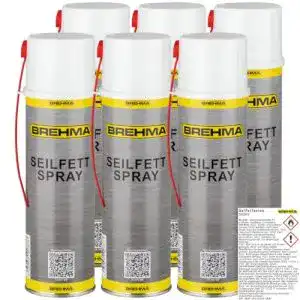 Seilfett Brehma 6X Spray 500ml – Fettspray für Ketten und Maschinen