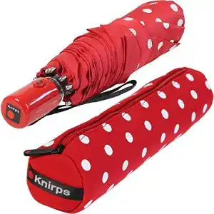 Knirps Taschenschirm Slim Duomatic mit Automatik und Polka Dots