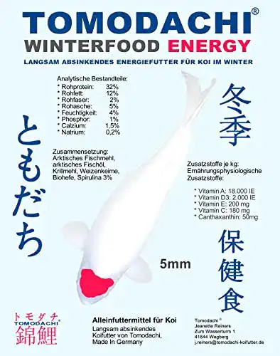 Koi Winterfutter Tomodachi Spirulina Futter für Koi im Winter
