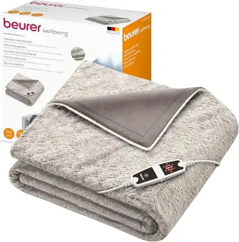 Beurer HD 150 XXL Nordic Heizdecke – elektrische Wärmedecke mit Abschaltautomatik