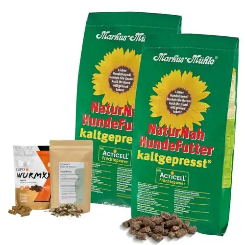 Kaltgepresstes Hundefutter Markus Mühle Black Angus für Senioren