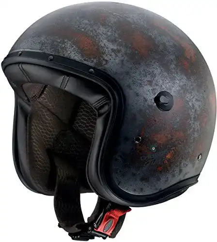 Caberg Jethelm Herren Freeride Rusty Motorradhelm Schwarz XS