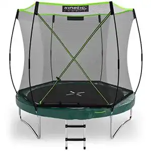 Kinetic Sports Federloses Trampolin für Kinder und Erwachsene mit Bungee System