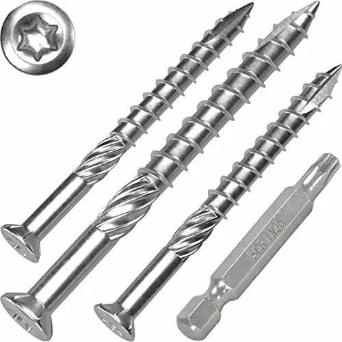 Terrassenschrauben 5 x 70 mm aus Edelstahl – 500 Stück