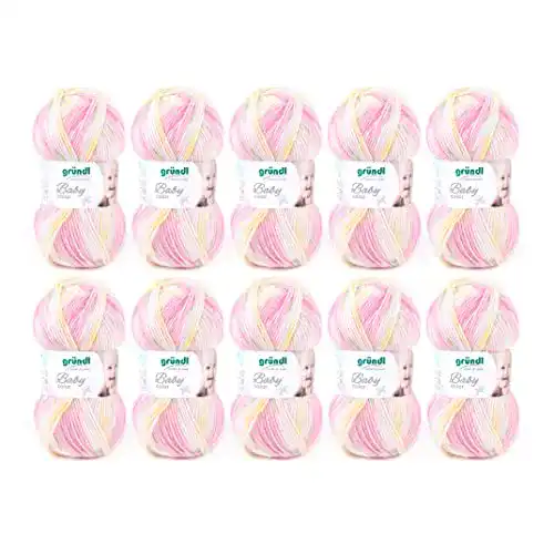 Gründl Babywolle Baby Color, 10 Knäuel à 50 g