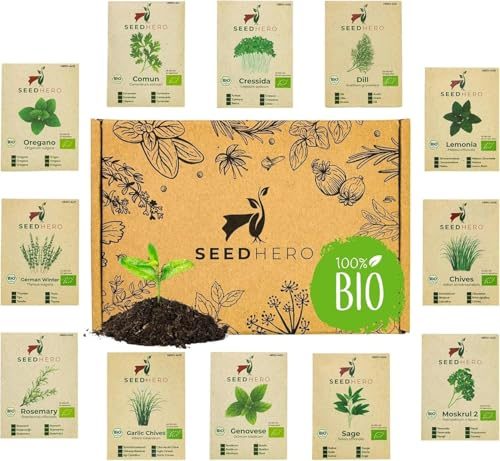 Kräutersamen Set mit 10 verschiedenen Sorten für den Garten