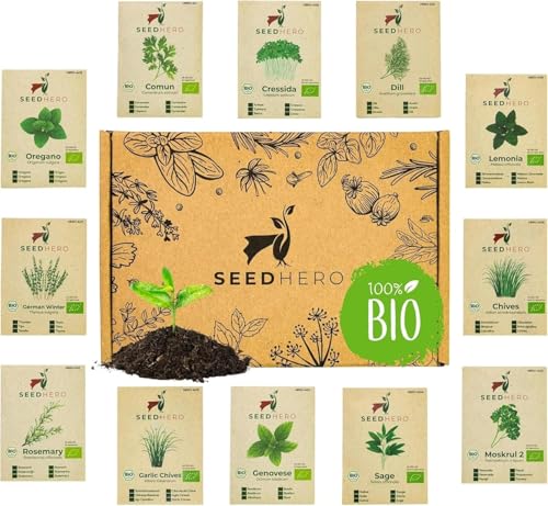 Kräutersamen Set mit 10 verschiedenen Sorten für den Garten