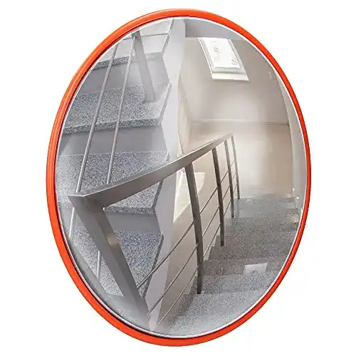 Verkehrsspiegel ECD Germany mit schwenkbarer Halterung, 45 cm Durchmesser