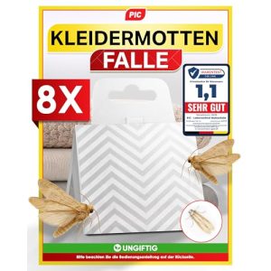 Mottenfalle Pic Kleider Mottenschutz für Kleiderschrank, 8 Stück