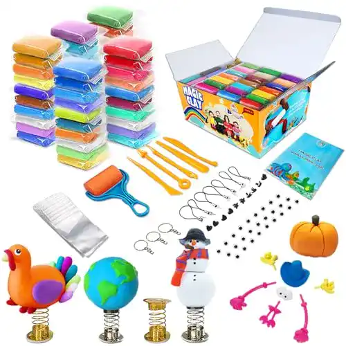 Knete Modelliermasse Set mit 50 Farben für Kinder