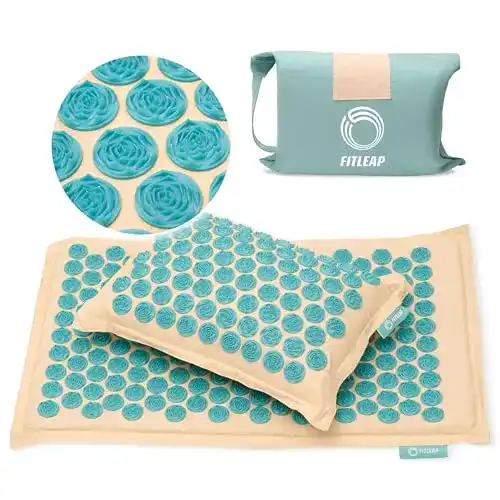 Akupressurmatte Fitleap mit Kissen und Tasche für Massage