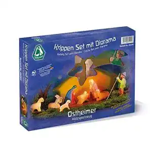 Ostheimer Krippen Set mit 11 Teilen und Diorama – Artikel 60205