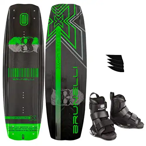 Wakeboard Brunelli Carbon Set 138 cm mit Bindung