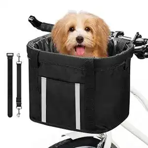 Hundefahrradkorb ANZOME für vorne am Fahrrad
