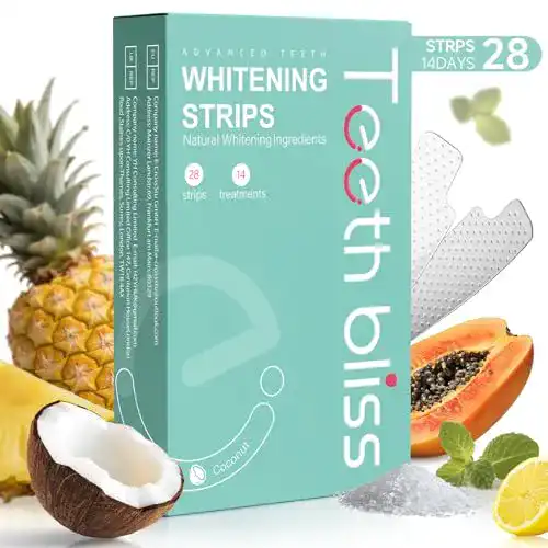 Teethbliss Zahnaufhellung Bleaching-Strips für weißere Zähne