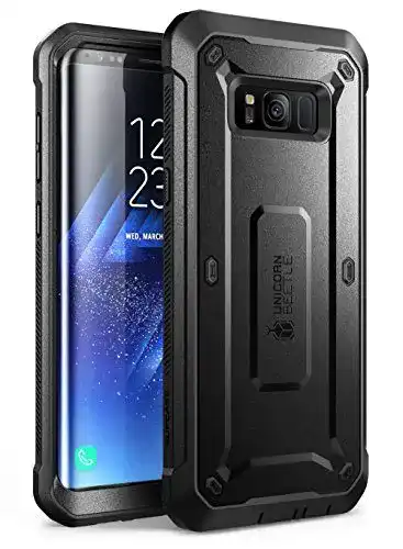 Supcase Outdoor Hülle für Samsung Galaxy S8 mit Gürtelclip und Displayschutz