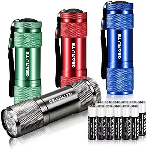 Mini LED Taschenlampe GEARLITE, 4er Set