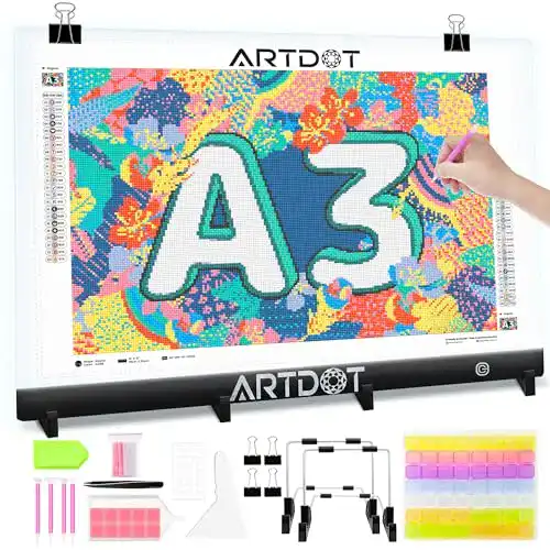 Leuchttisch A3 für Diamond Painting von ARTDOT 5D Zubehör