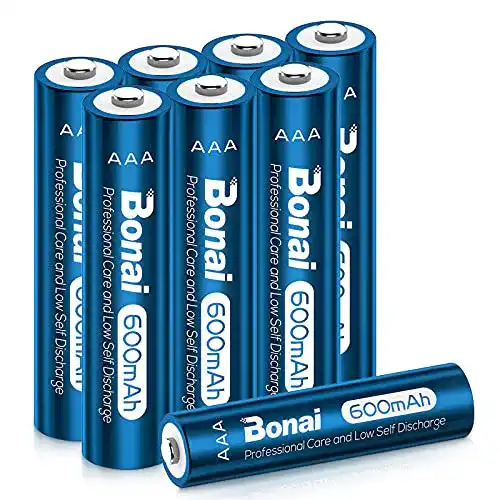 BONAI AAA Akku 600mAh für Solarleuchten – Wiederaufladbare Batterien