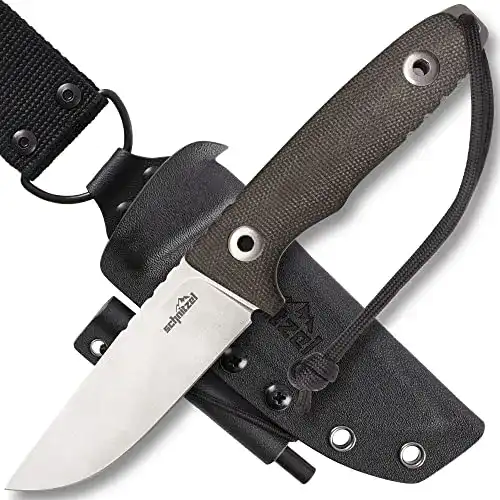 Outdoormesser Schnitzel TRI Special Edition mit Dangler und Scheide