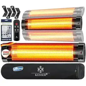Deckenheizstrahler Kesser Infrarotstrahler 2500 Watt mit Fernbedienung