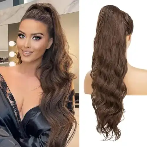Haarteil Yeeshedo Pferdeschwanz Clip Extensions mit Kordelzug