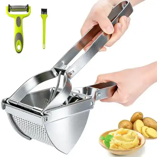 Kartoffelpresse Hotlike aus Edelstahl im 3-teiligen Set