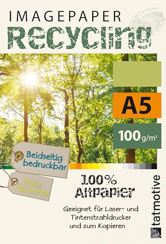 Recyclingpapier TATMOTIVE Imagepaper 100g/qm A5 FSC-zertifiziert