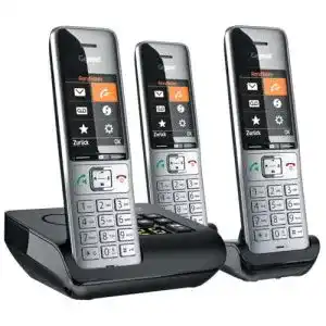 Gigaset Comfort 500A Trio Schnurloses Telefon-Set mit Anrufidentifikation