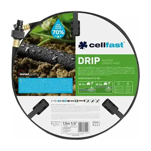 Perlschlauch Cellfast Tropfschlauch 1/2 Zoll, 7,5 Meter, 3-teiliges Set