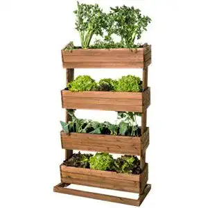 Stufen-Hochbeet Matrasa Vertikales Hochbeet mit 4 Etagen für Garten und Balkon