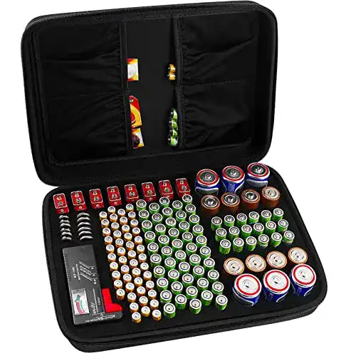 Batterie Aufbewahrungsbox von Comecase für 142 Batterien