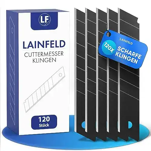 Cuttermesserklingen Lainfeld 120 Stück für 18mm Cutter