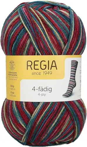 Sockenwolle Regia 4-fädig Color 9801269-07707 für Strickprojekte