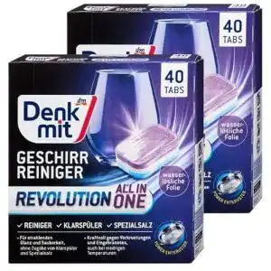 Spülmaschinentabs ohne Plastik von Denkmit – 80 Stück