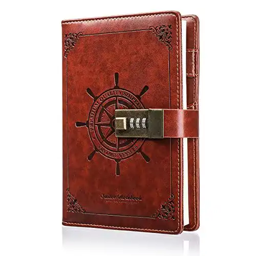 Tagebuch mit Schloss von MOHOO – Notizbuch mit Passwortschutz
