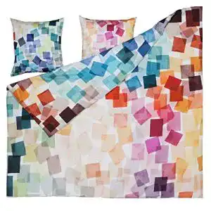 Estella Mako-Satin Bettwäsche Puzzle Multicolor aus 100% Baumwolle