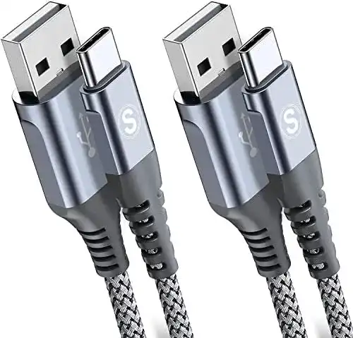 USB-C Ladekabel sweguard 3.1A, 2 Stück, 3 Meter