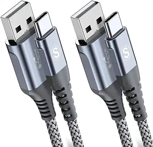 USB-C Ladekabel sweguard 3.1A, 2 Stück, 3 Meter
