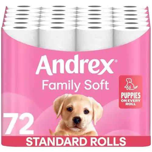 Andrex Gentle Clean Toilettenpapier im praktischen 5er-Pack