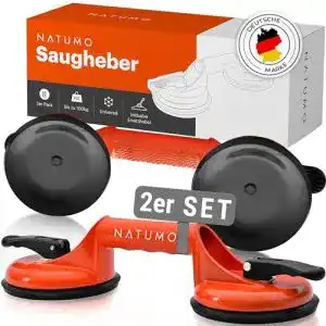 Saugheber Natumo 2er Set Vakuumheber mit 100 kg Tragkraft