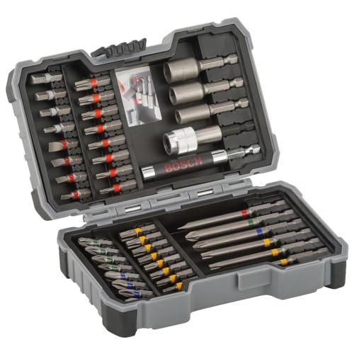 Bosch Professional 43-teiliges Schrauber Bit Set für verschiedene Anwendungen