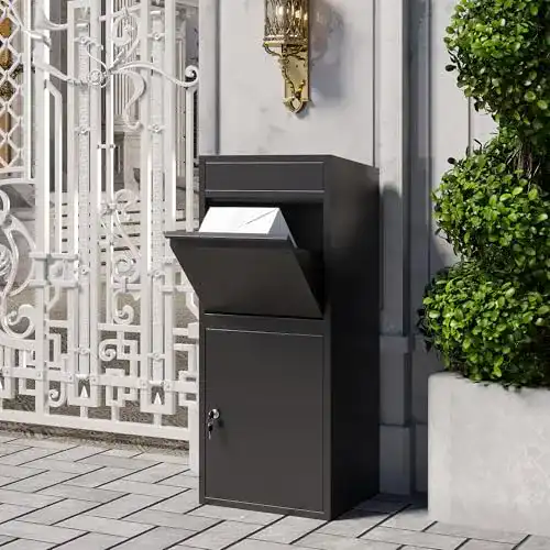 Paketbriefkasten Veehaus Groß Briefkasten aus Edelstahl
