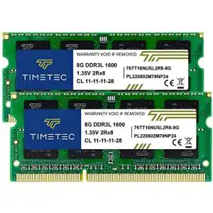 Timetec 16 GB DDR3-RAM Kit (2x8GB) 1600 MHz für Laptops