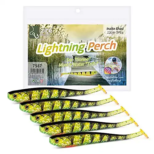 Gummifisch Zite Fishing Zander Set in 12 cm mit verschiedenen Farben