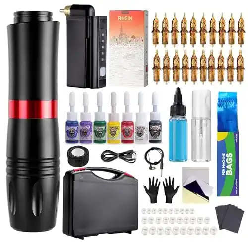 Tattoomaschine Set Hawink Tattoo Pen Kit Rotary Gun Machine