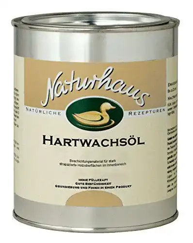 Hartwachsöl von Naturhaus Naturfarben, 750 ml, matt und farblos